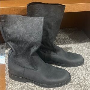 Roots Black Leather Women's Boots